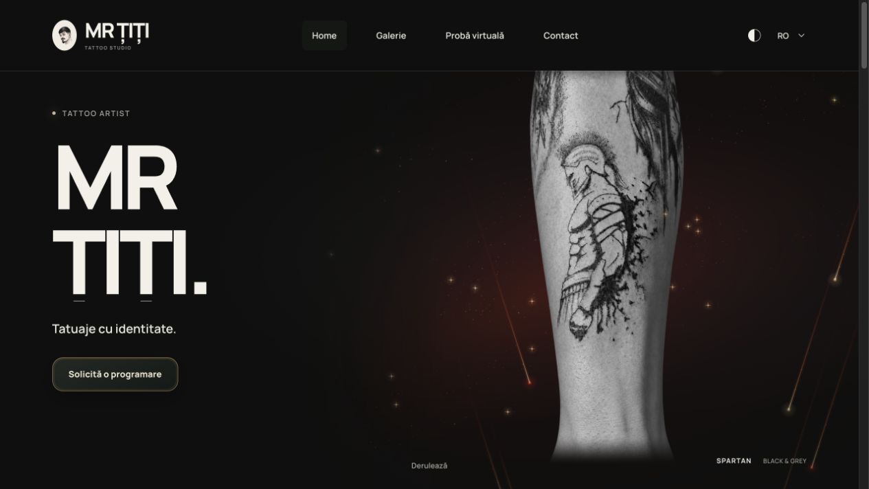 Pagina principală Mr Țiți Tattoo Studio